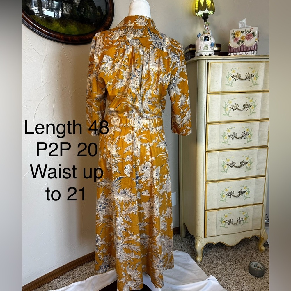 Floral Button-Up Dress - Picture 4 of 9